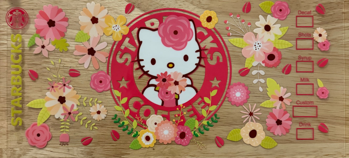 Hello Kitty Florals UVDTF Wrap