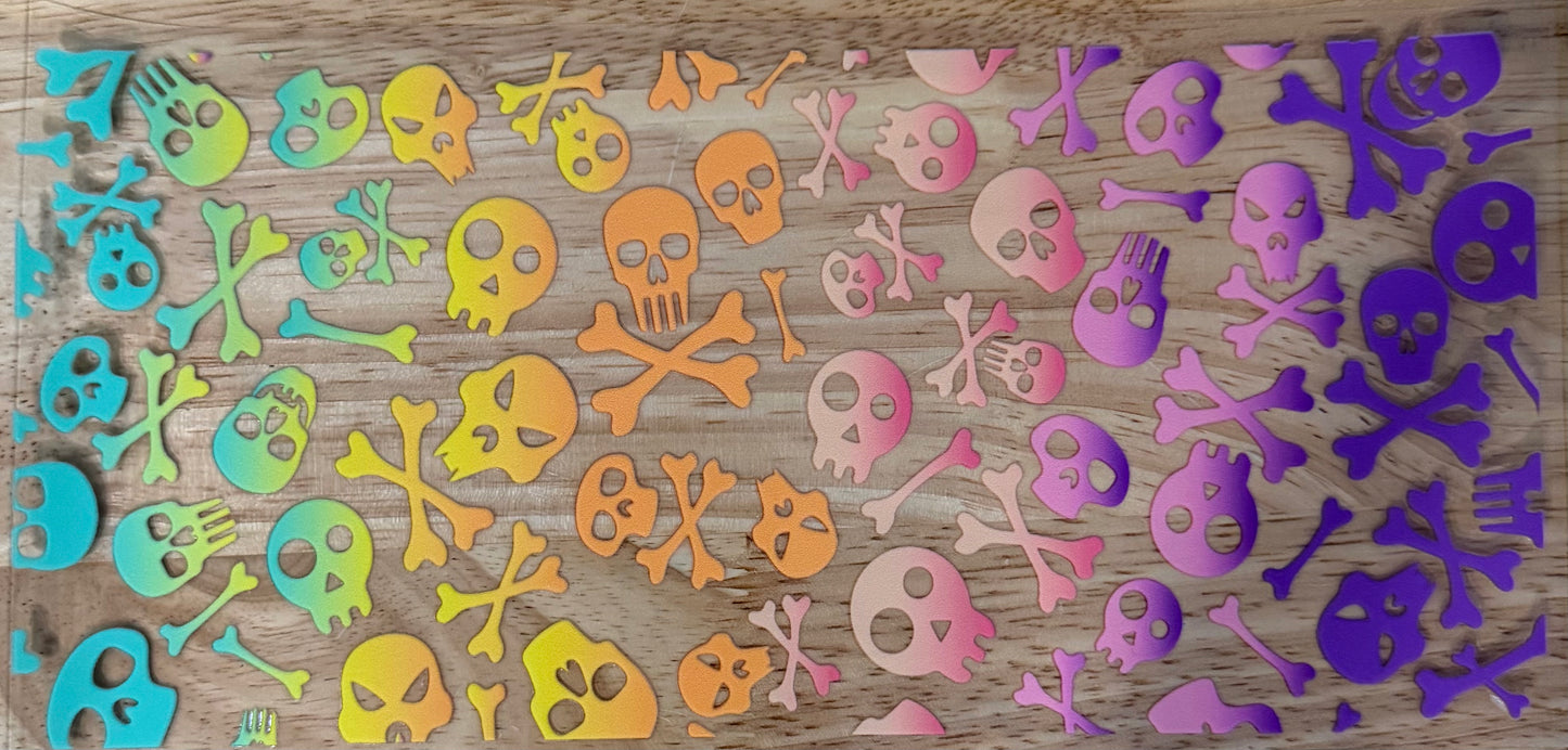 Halloween Skulls UVDTF Wrap