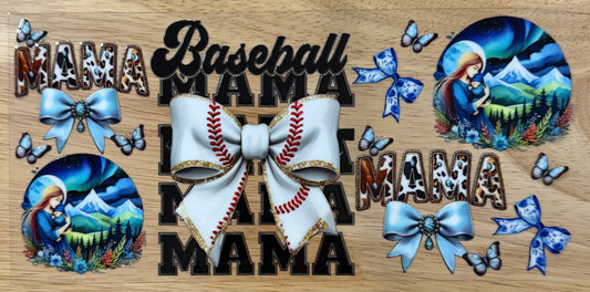 Baseball Mama UVDTF Wrap