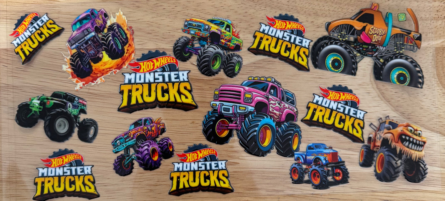 Monster Trucks UVDTF Wrap