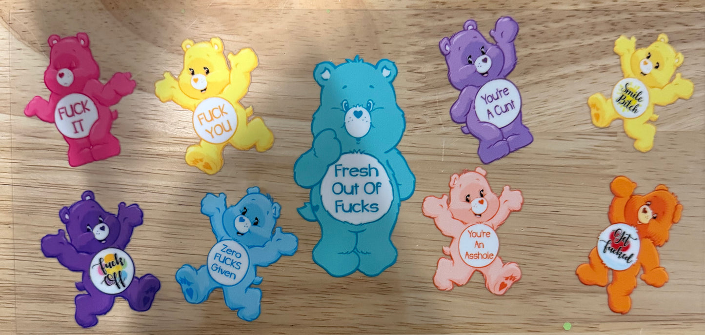 Swear Bears UVDTF Wrap