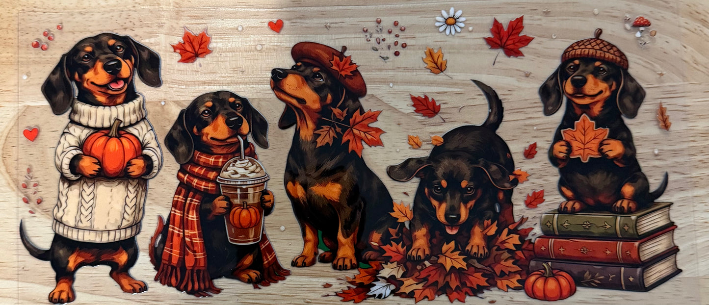 Pumpkin Dogs UVDTF Wrap
