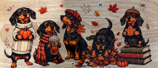 Pumpkin Dogs UVDTF Wrap