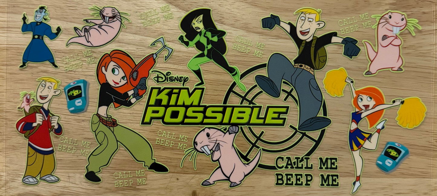 Kim Possible UVDTF Wrap