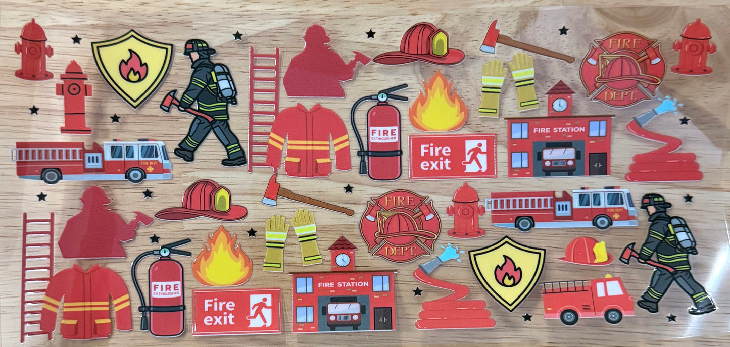 Firefighter UVDTF Wrap