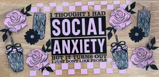 Social Anxiety UVDTF Wrap