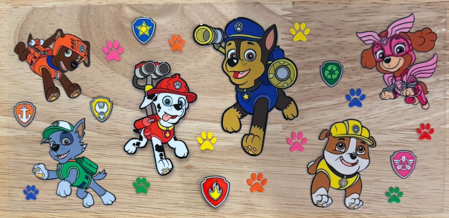 Paw Patrol UVDTF Wrap