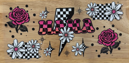 Checkered Mama UVDTF Wrap