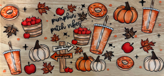 Pumpkin Patch Vibes UVDTF Wrap