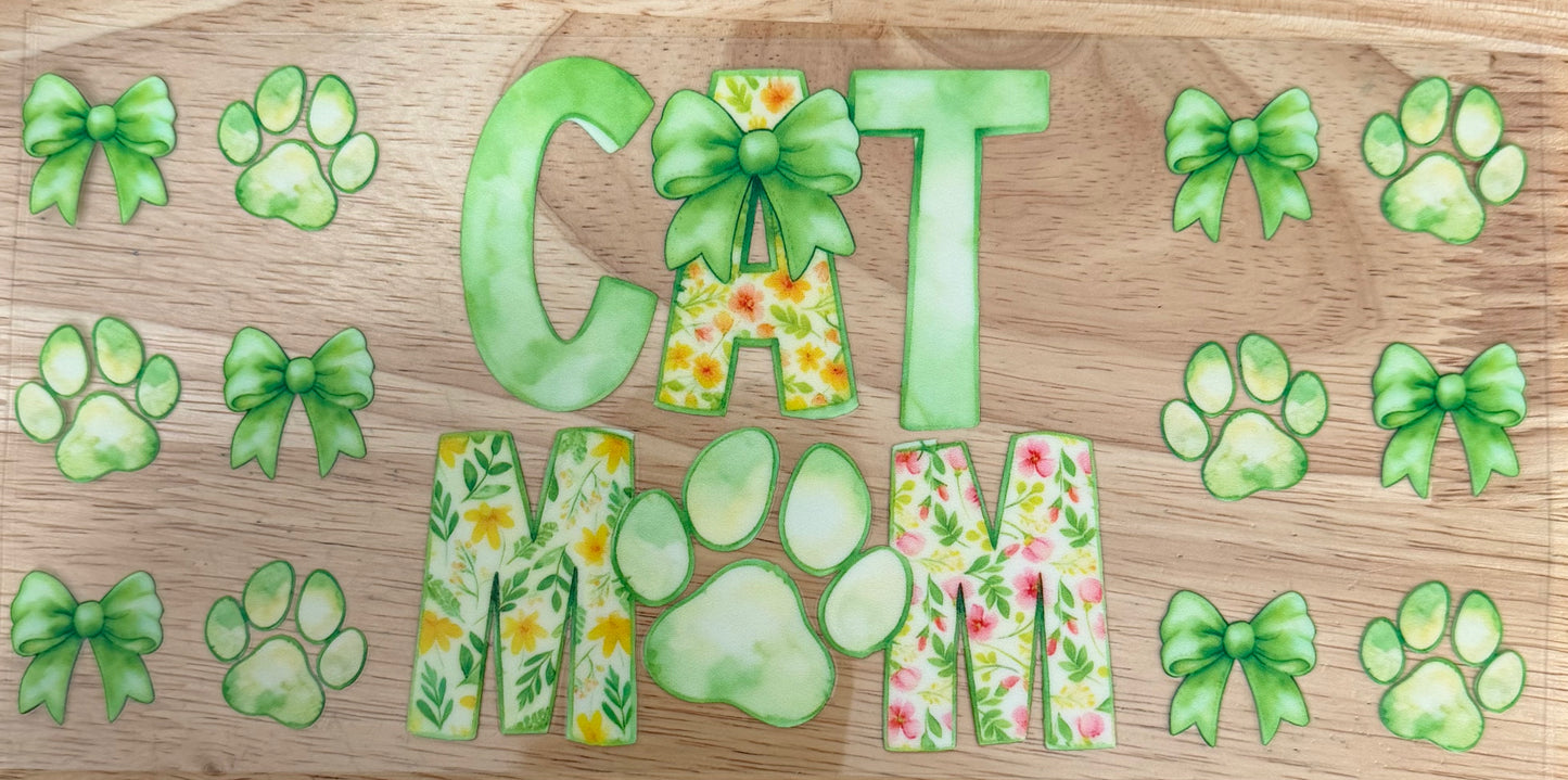 Cat Mom UV DTF Wrap