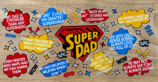 Super Dad UVDTF Wrap