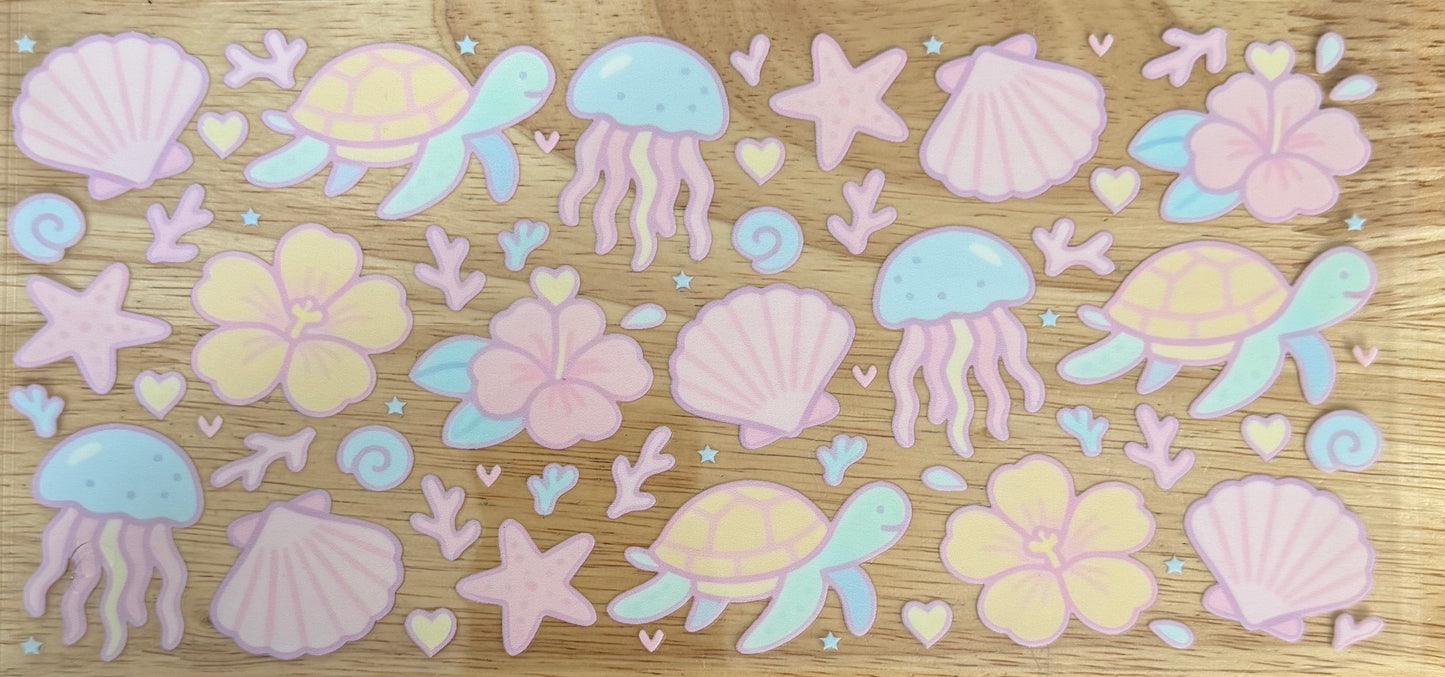 Pastel Jellyfish UVDTF Wrap