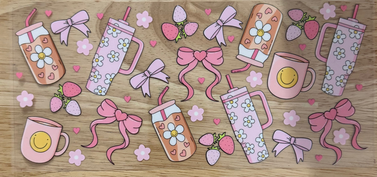 Girly Drinks UVDTF Wrap
