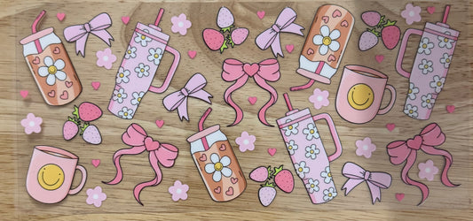 Girly Drinks UVDTF Wrap