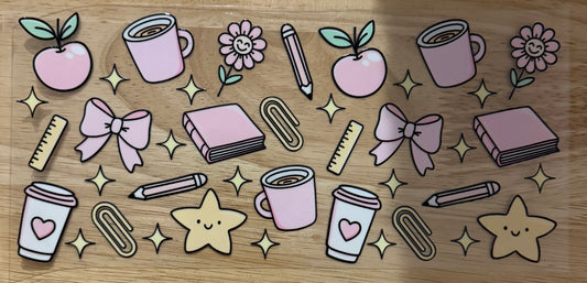 Teacher Collage UVDTF Wrap