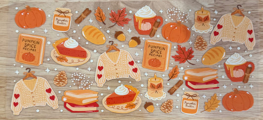 Pumpkin Spice UVDTF Wrap