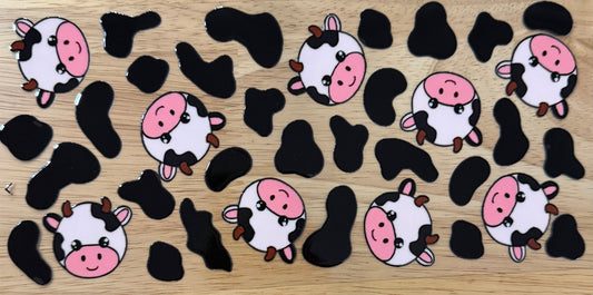 Cow Print UVDTF Wrap