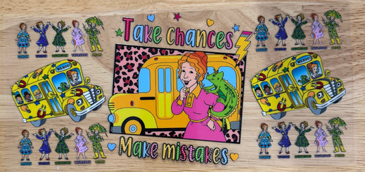 Magic School Bus UVDTF Wrap