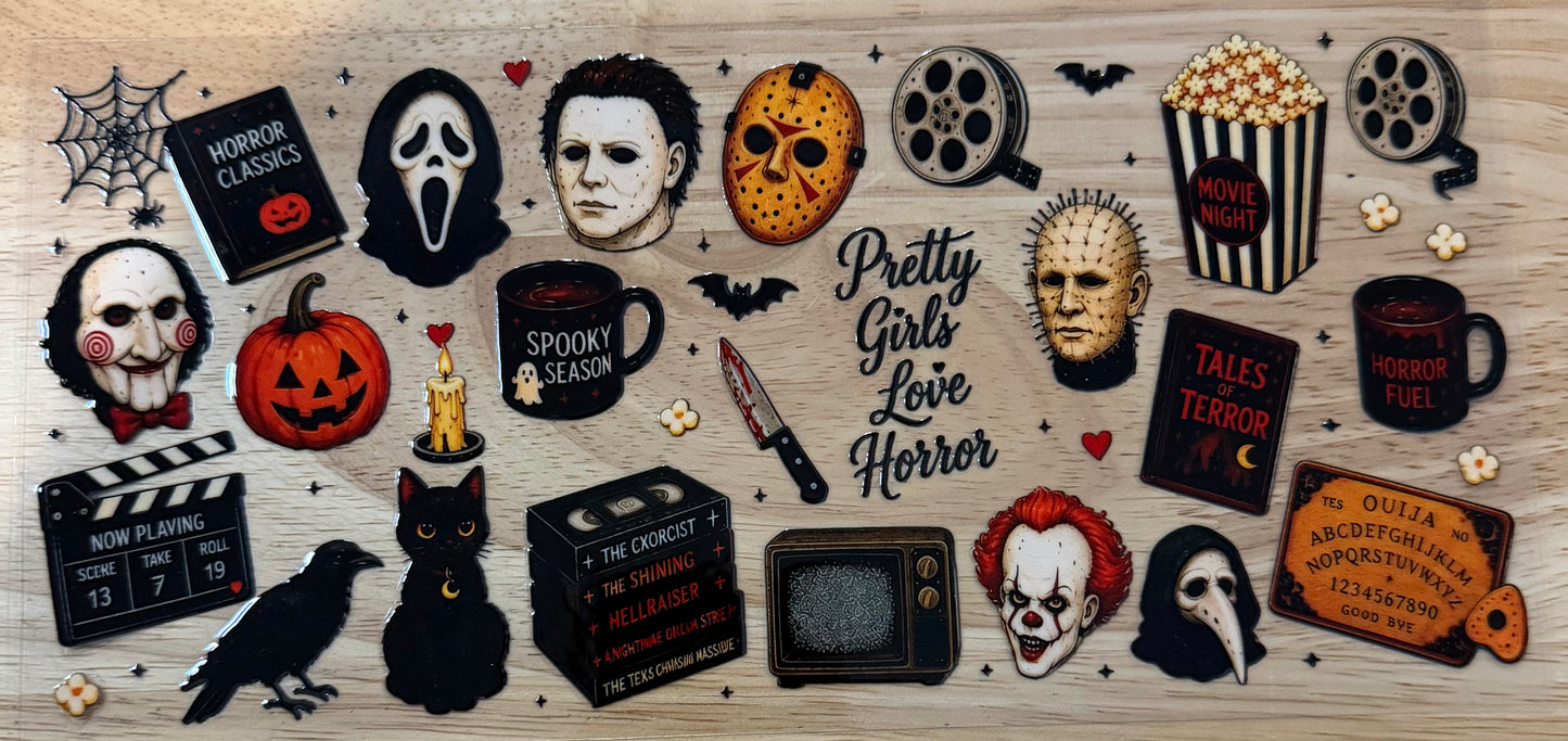 Pretty Girls Love Horror UVDTF Wrap