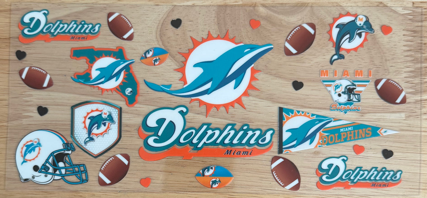 Dolphins UVDTF Wrap