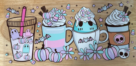 Pastel Halloween Cups UVDTF Wrap