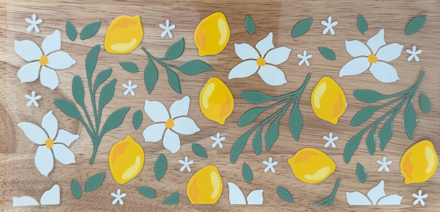 Floral Lemons UVDTF Wrap