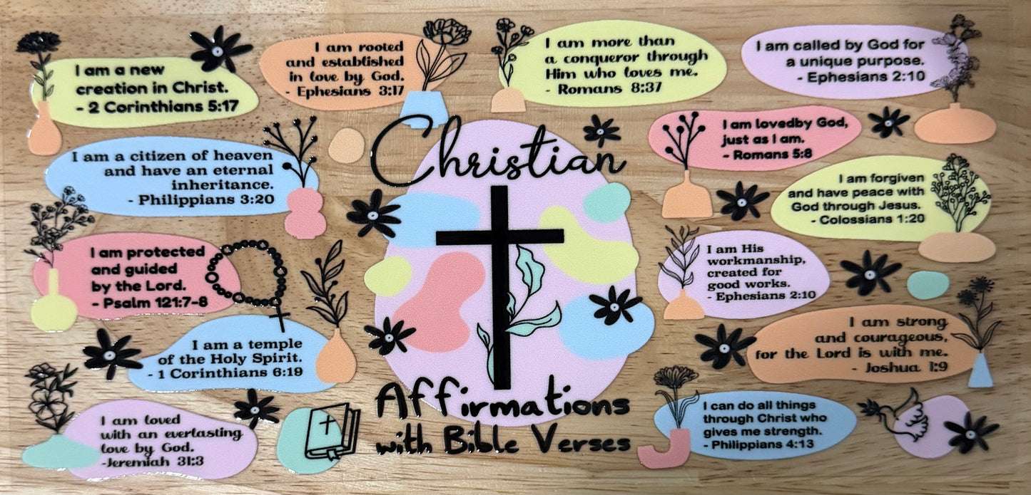 Christian Affirmations UVDTF Wrap