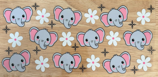 Cutie Elephant UVDTF Wrap