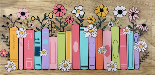 Floral Books UVDTF Wrap
