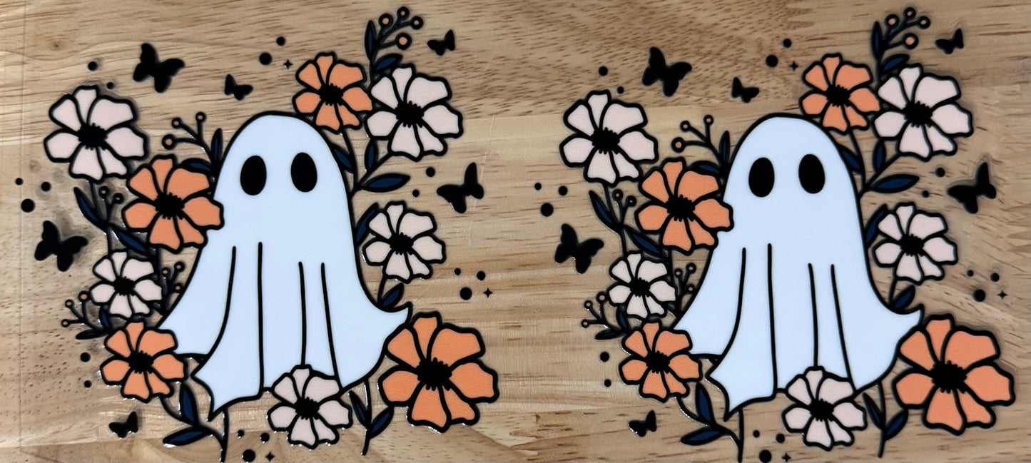 Pumpkin Ghost UVDTF Wrap