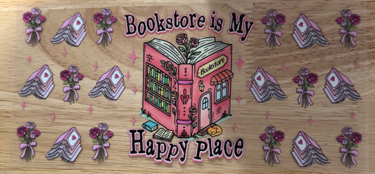 Bookstore is my Happy Place UVDTF Wrap