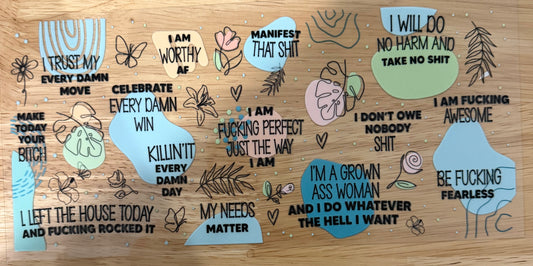 Everyday Girl Affirmations UVDTF Wrap