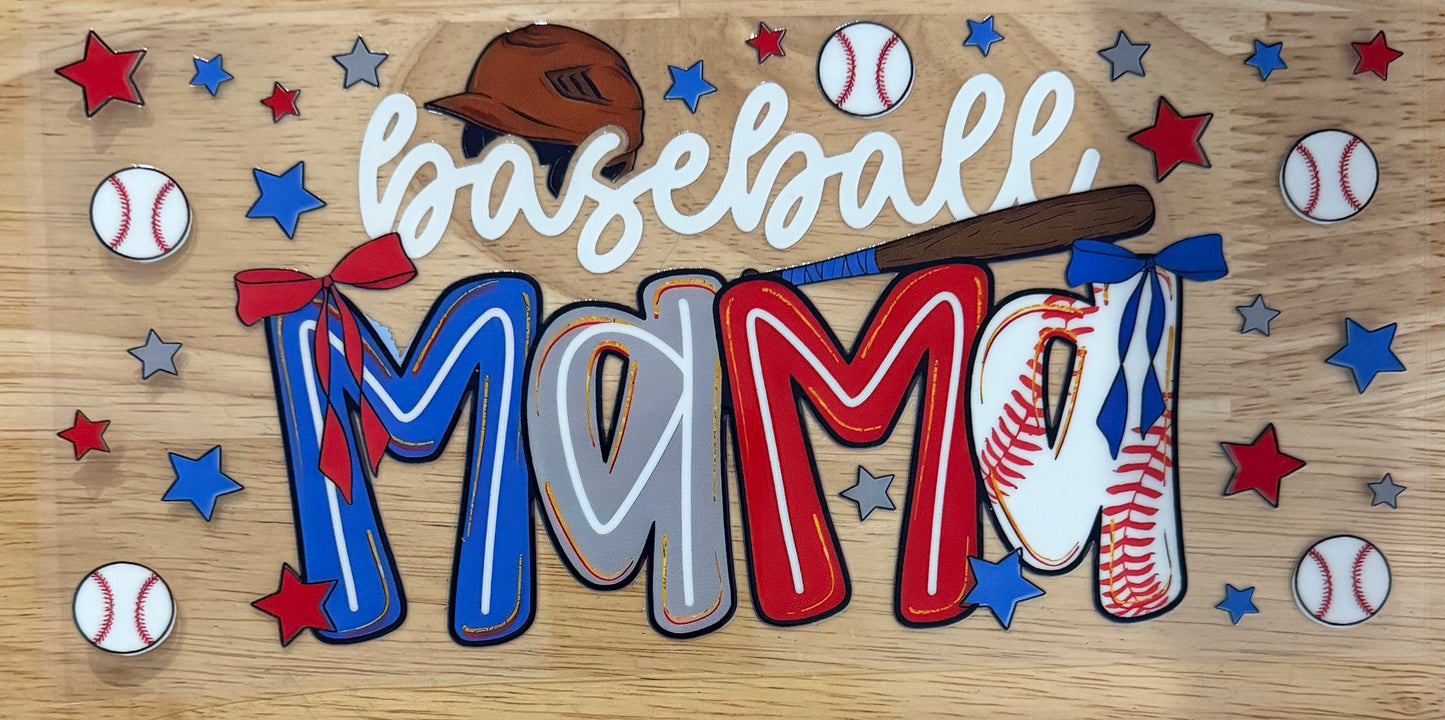Baseball Mama UVDTF Wrap