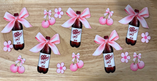 Dr. Pepper & Bows UVDTF Wrap