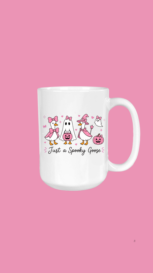 Just a Spooky Goose, 15oz Coffee Mug