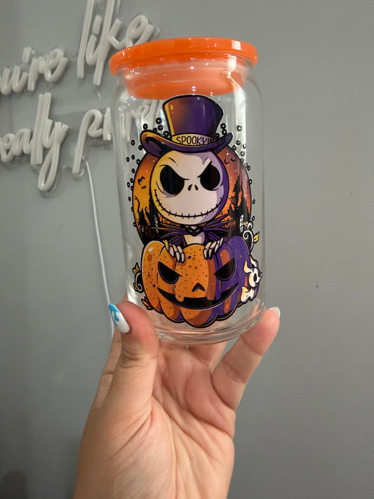 Spooky Jack Glass Cup