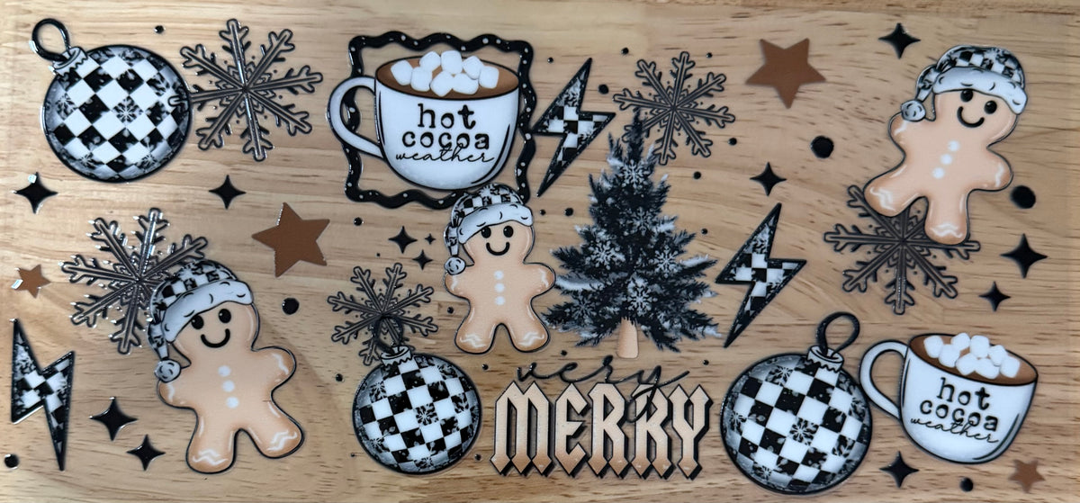 Retro Gingerbread Man UVDTF Wrap