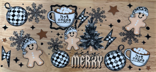 Retro Gingerbread Man UVDTF Wrap